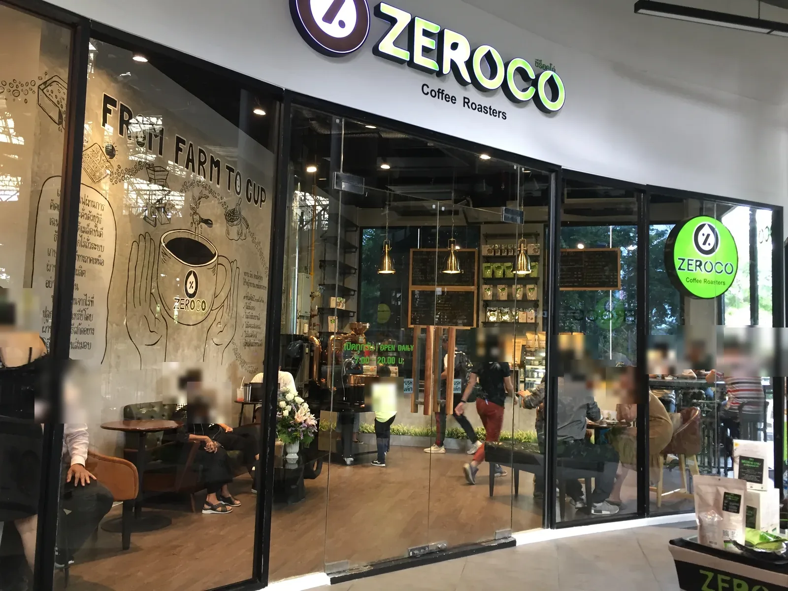 บรรยากาศภายในร้าน Zeroco ช่วงเวลาพีค